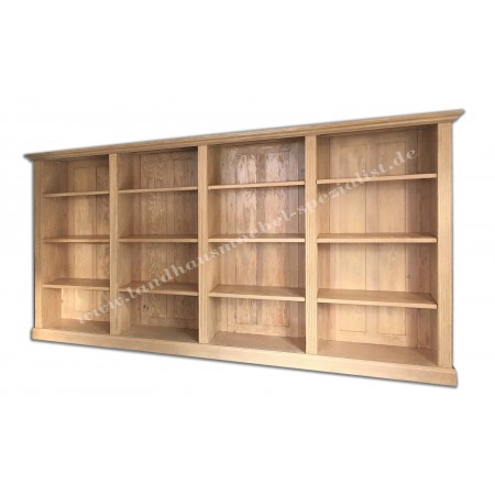Bücherregal Holzregal Büromöbel Pinie gebürstet, Massivholz, zerlegbar Landhausstil Vollholz
